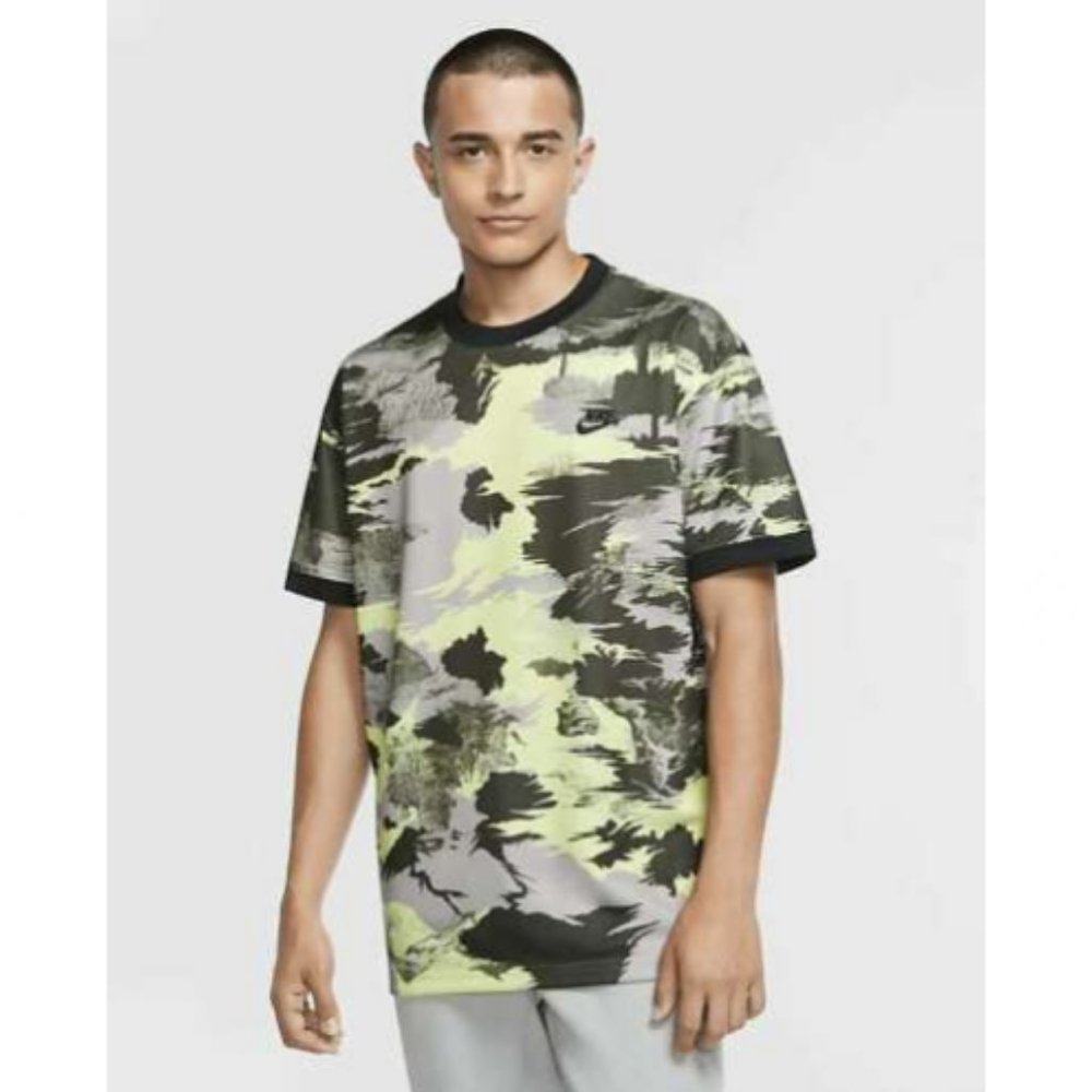 Nike Sportswear Hype Hike Dri-FIT Top Green Camouflage Large